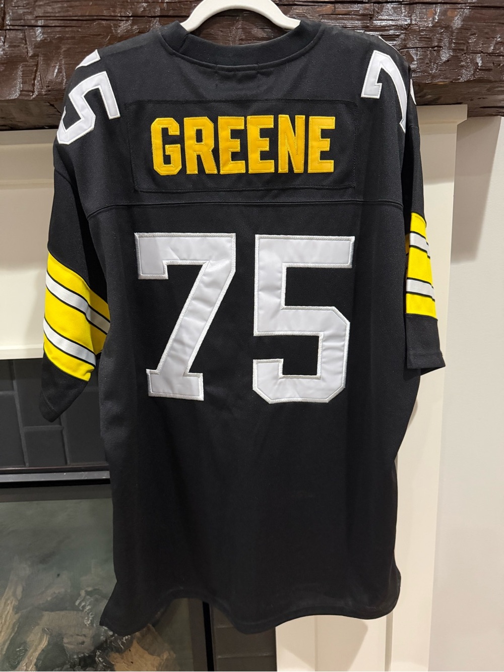 Joe Greene #75 Steelers Mitchell & Ness Black Throwback Jersey